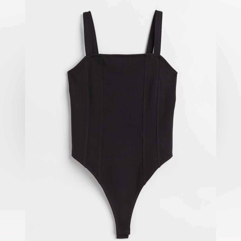 H&M Jersey Thong Bodysuit SMALL